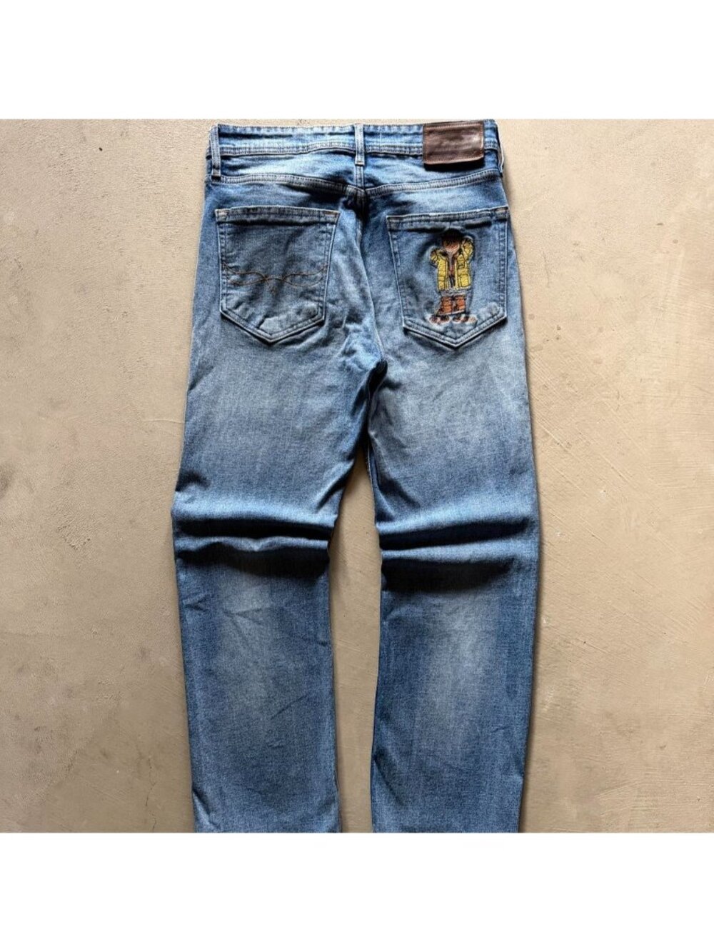 polo bear ralph lauren straight leg jeans